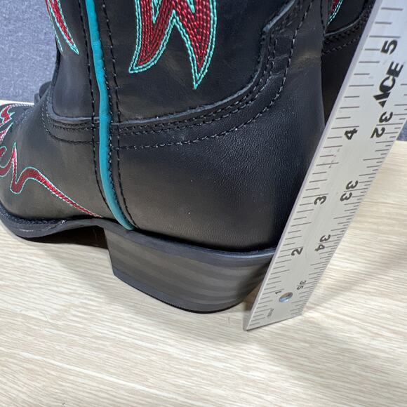 Twisted X Western Boots Snip Toe Black, Blue & Red Womens Size 7B - Picture 12 of 16